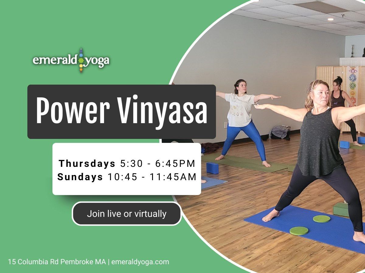 \ud83e\uddd8\ud83c\udffb Power Vinyasa - Live + Virtual