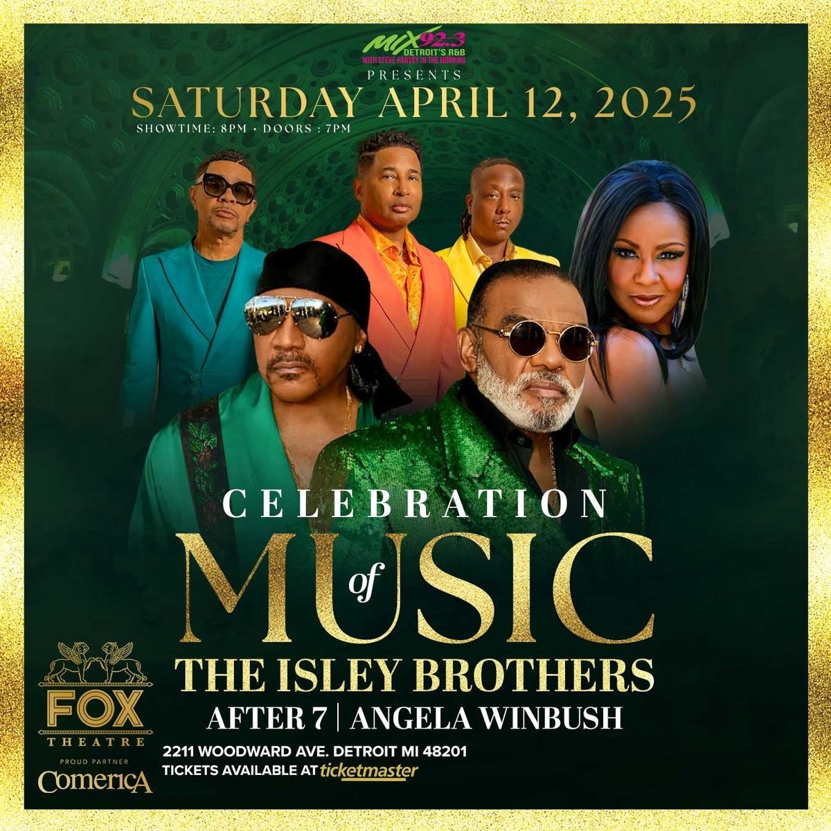 Celebration of Music - The Isley Brothers at Fox Theatre Detroit