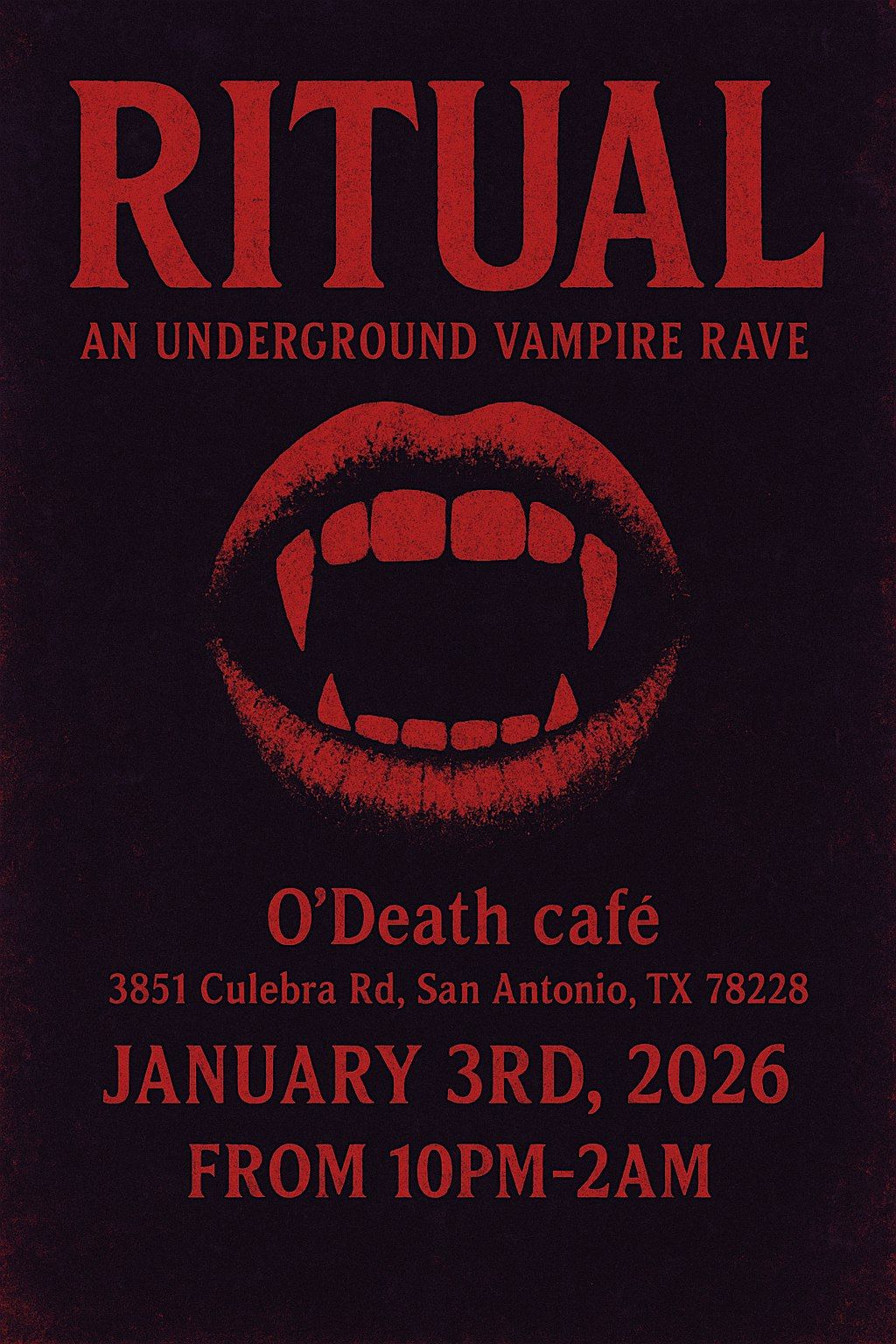 Ritual - Vampire Rave (LIMITED CAPACITY)