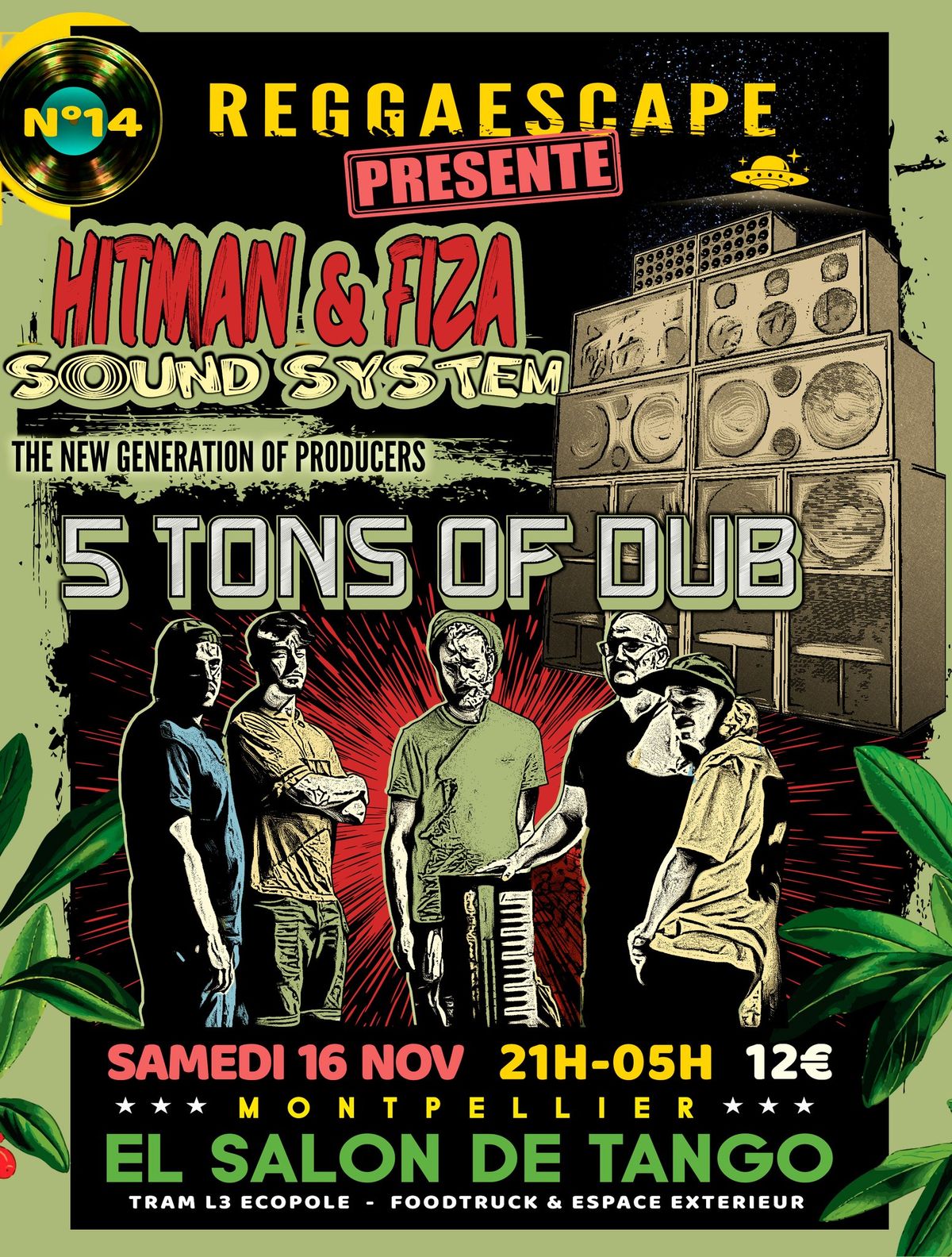 Reggaescape Meeting #14 \ud83d\udd25\u26a1\ufe0f HITMAN & FIZA SOUND SYSTEM + 5 TONS OF DUB \ud83c\udf96\ud83d\udd25