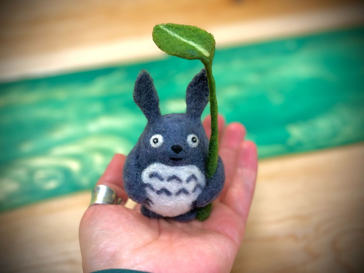 Needle Felted Totoro for Beginners - $50