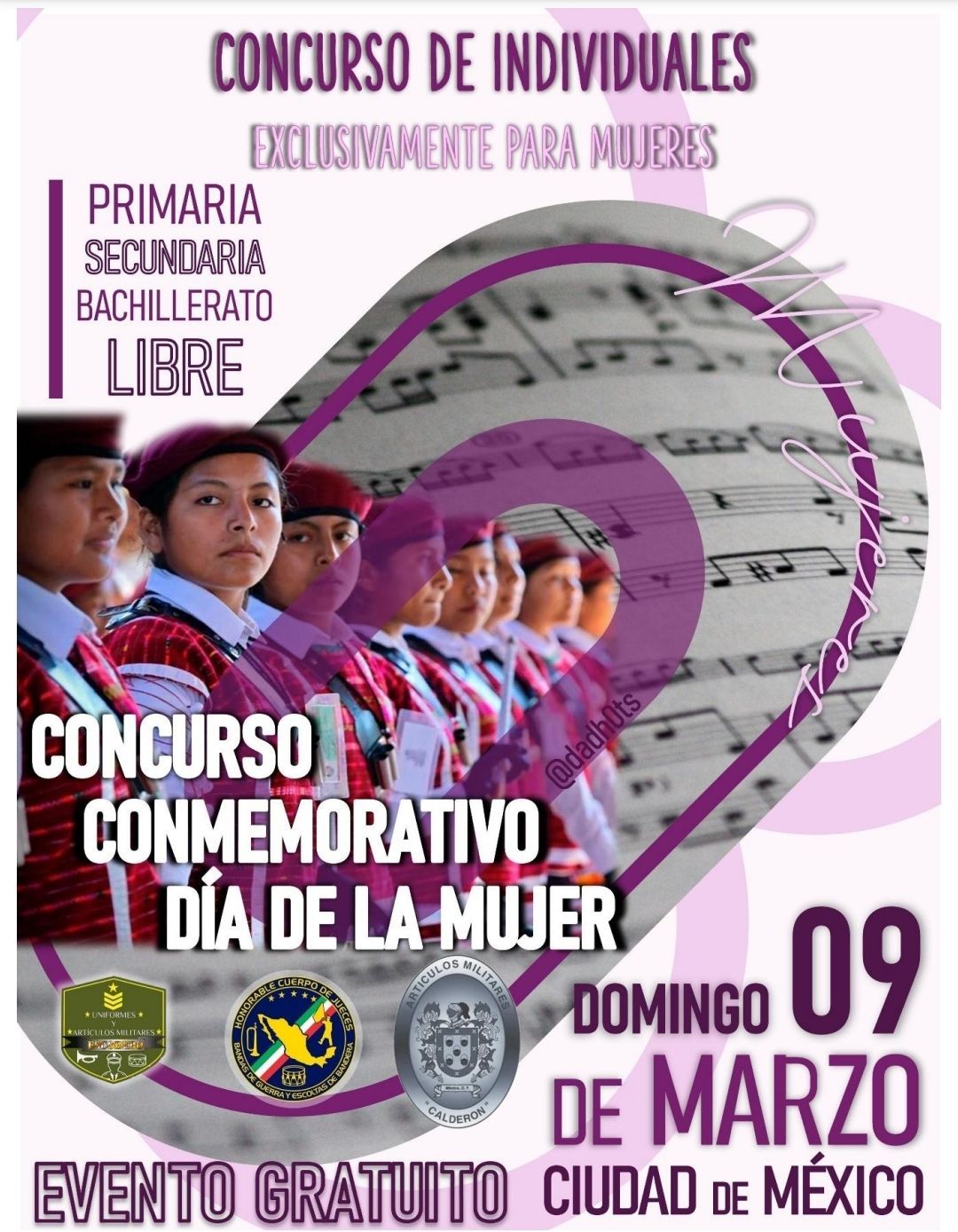 1er Concurso de Individuales Femeninos, con Motivo del d\u00eda Internacional de la Mujer. 