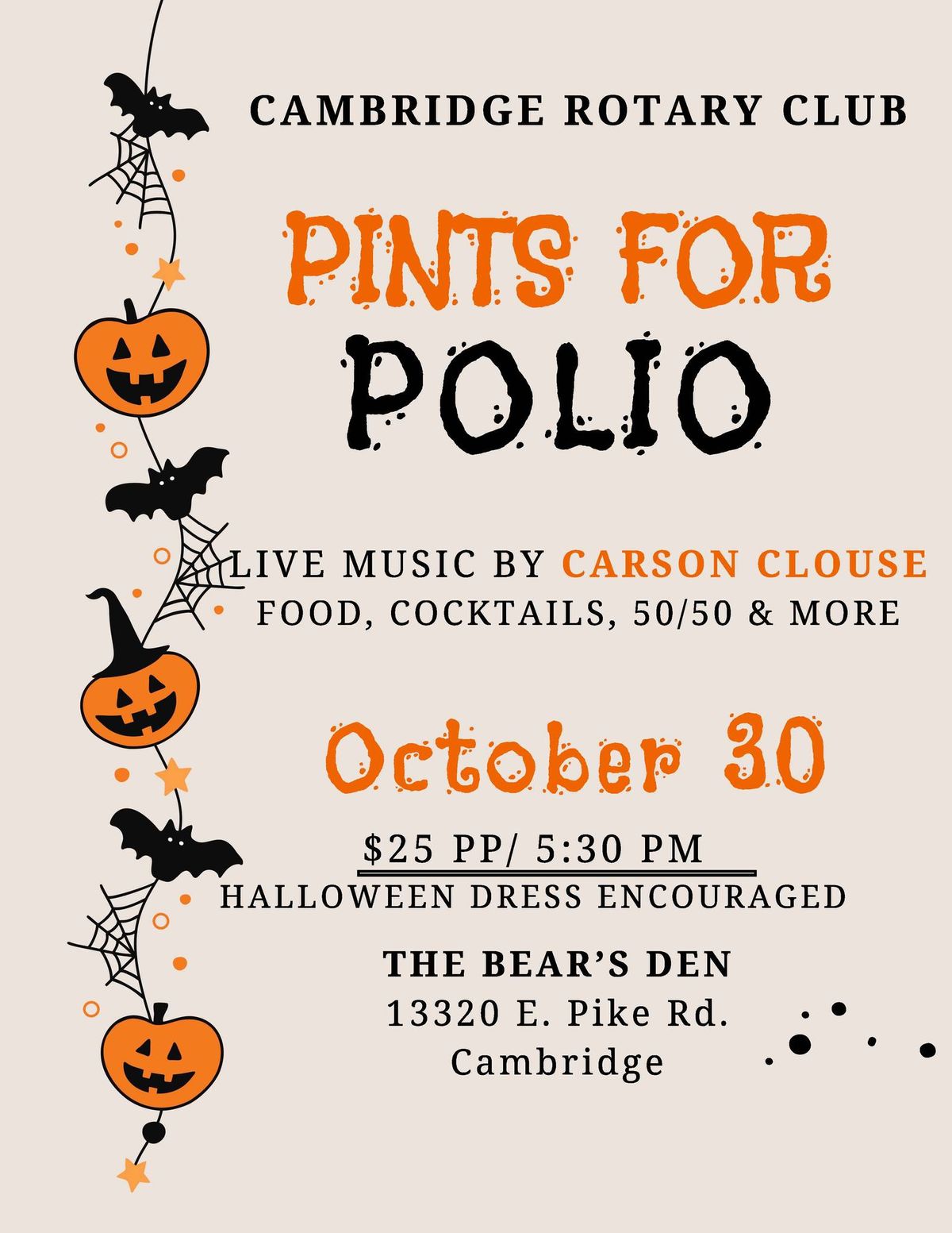 Pints for Polio