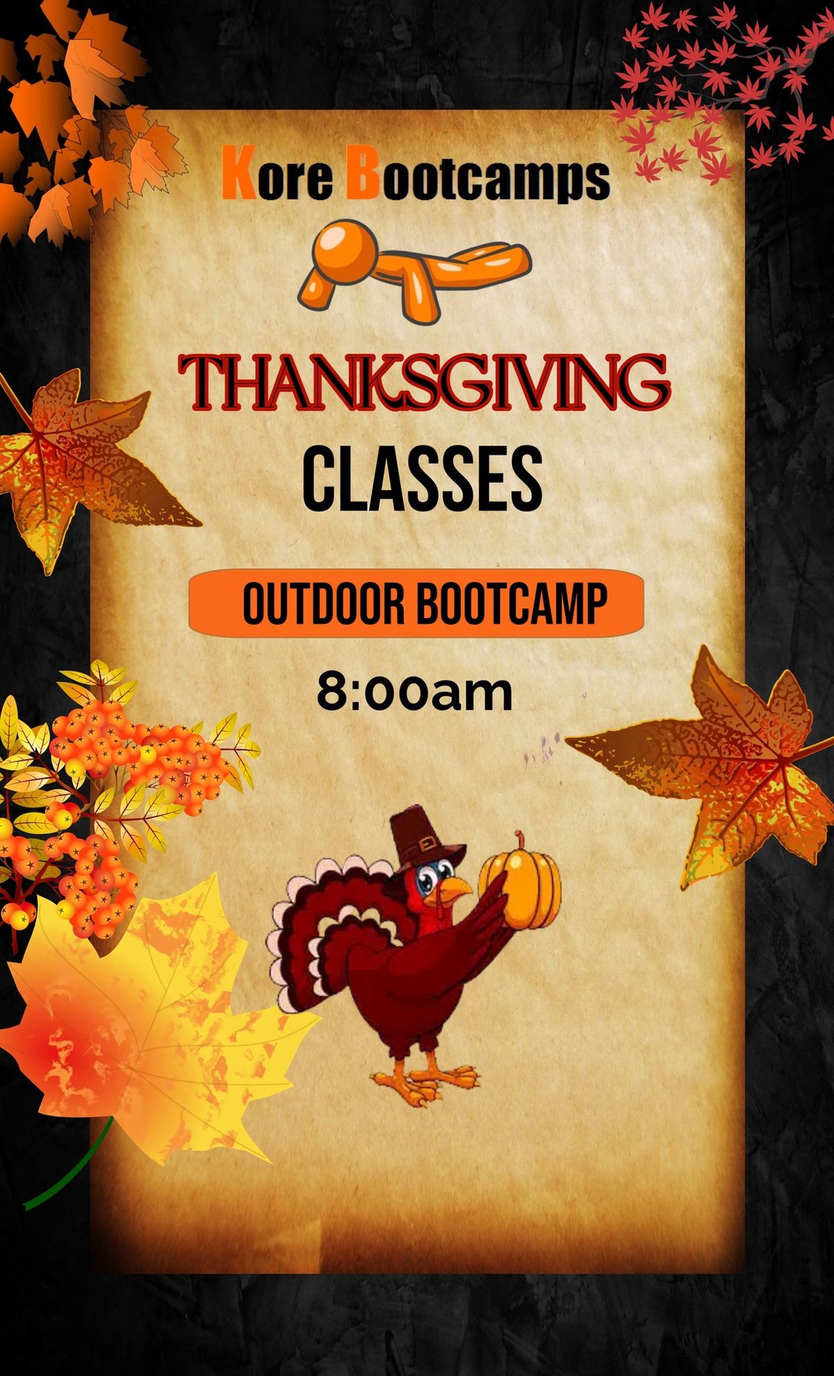 Thanksgiving Day Outdoor Bootcamp 