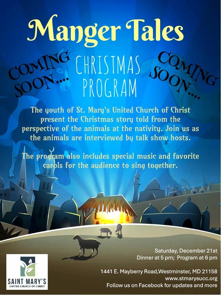 Manger Tales Christmas Program and Dinner