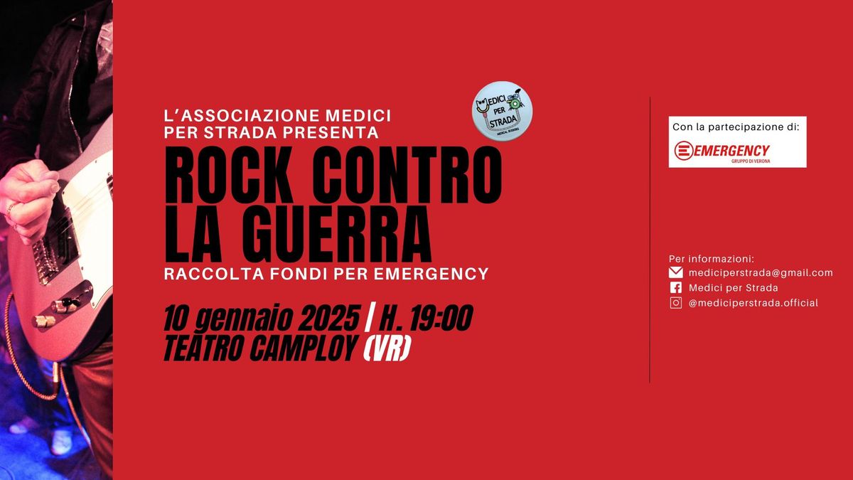 Rock contro la guerra - rassegna musicale di solidariet\u00e0 "Il mondo che vorrei"