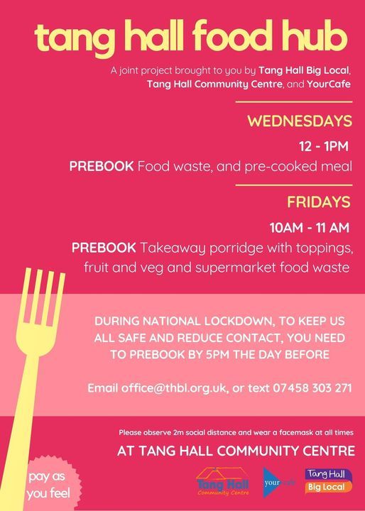 Tang Hall Food Hub: Wednesdays