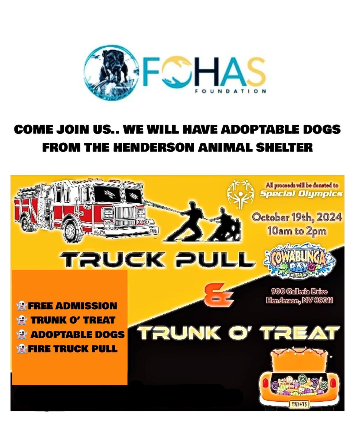 Friends of Henderson Animal Shelter (FOHAS) Trunk O' Treat