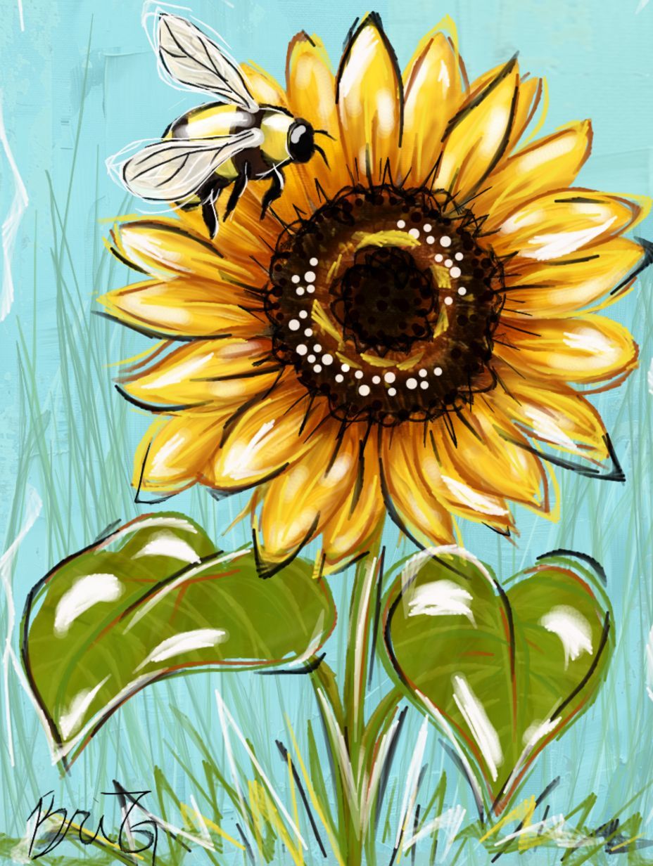 Canvas Paint, "Buzzing on Sunshine!"