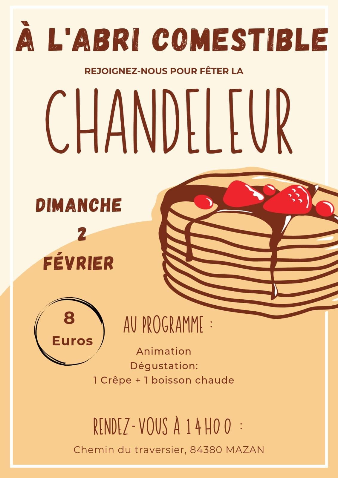 Chandeleur de l'abri comestible \ud83c\udf3c