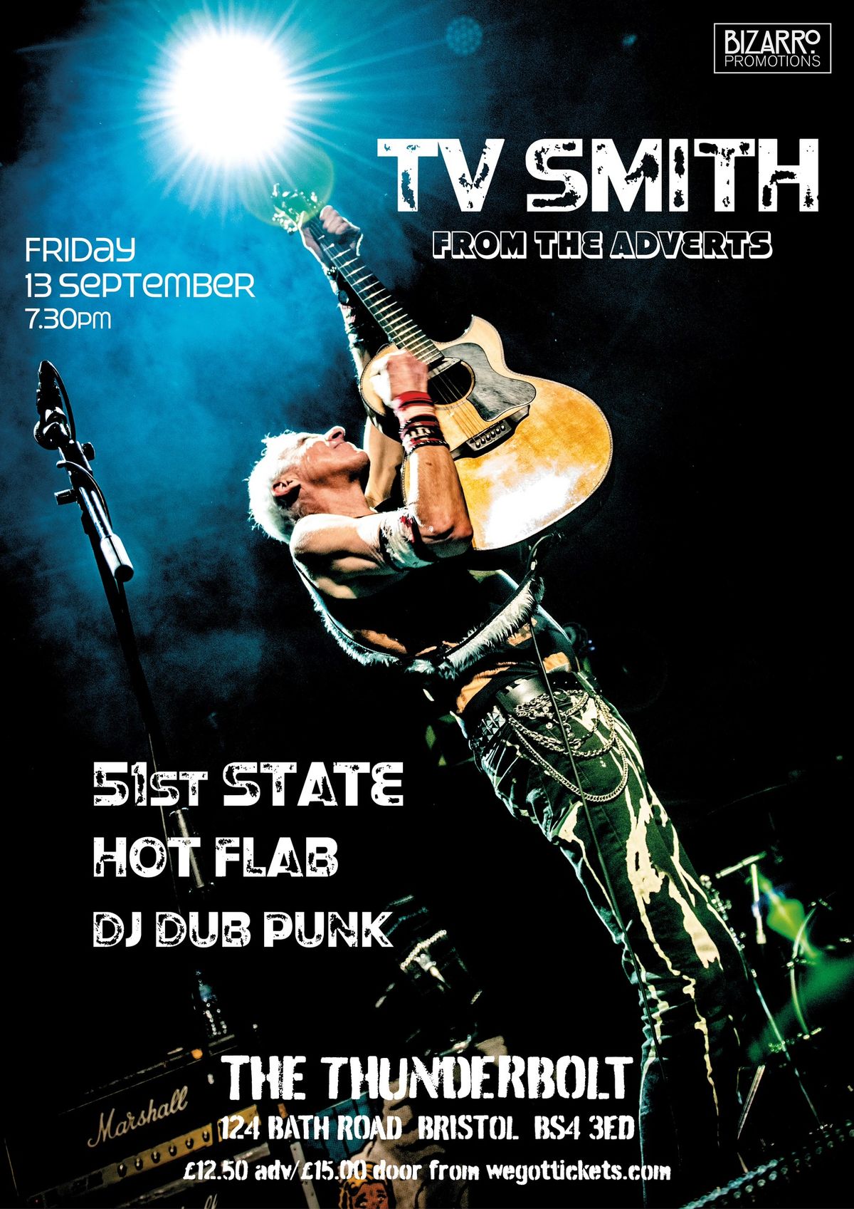 TV Smith plus 51st State, Hot Flab & DJ Dub Punk,  The Thunderbolt, Bristol, 13\/09\/24