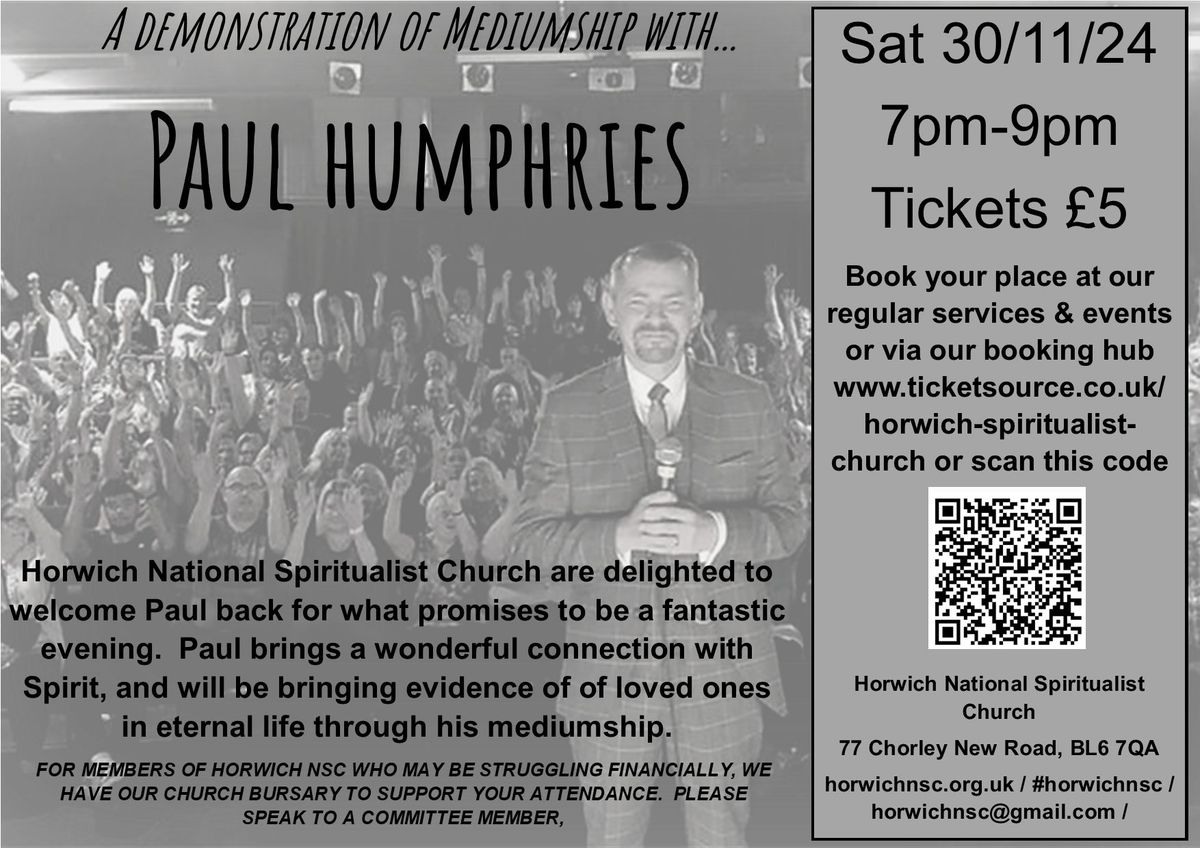 Paul Humphries - A demonstration of mediumship