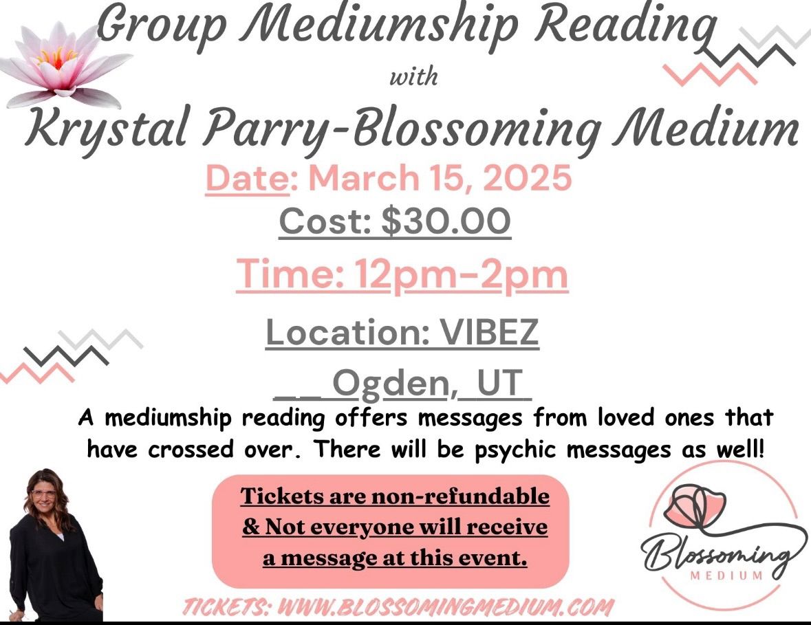 Group mediumship reading @ Vibez new location in South Ogden!