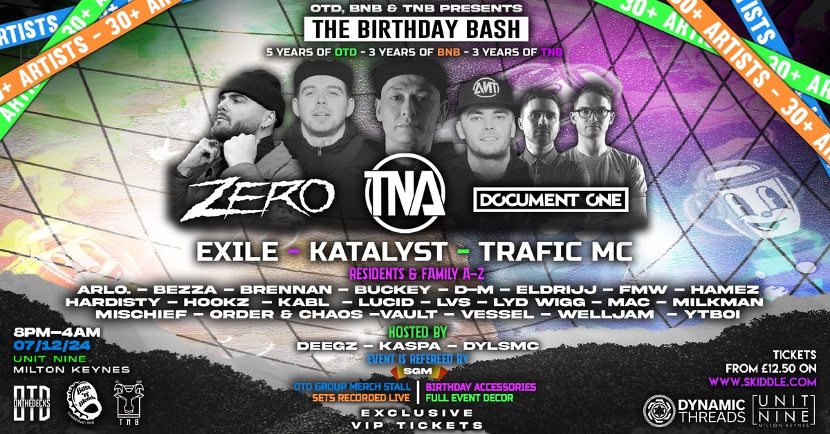 TNA, Zero, Document One + 30 More Acts Milton Keynes