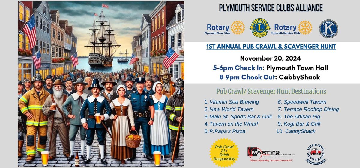 1st Annual Pub Crawl & Scavenger Hunt