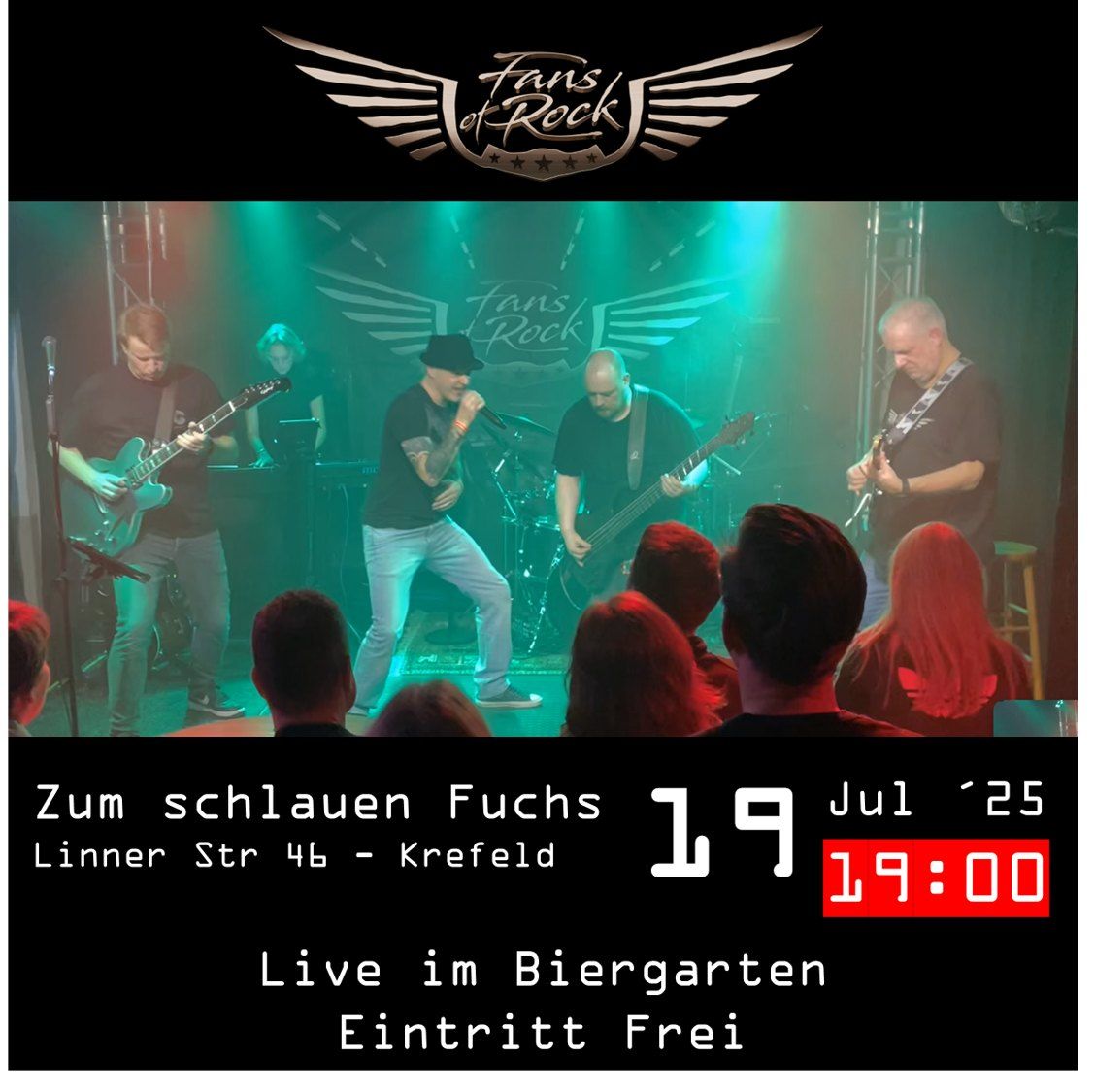 Fans of Rock im Biergarten: Zum schlauen Fuchs