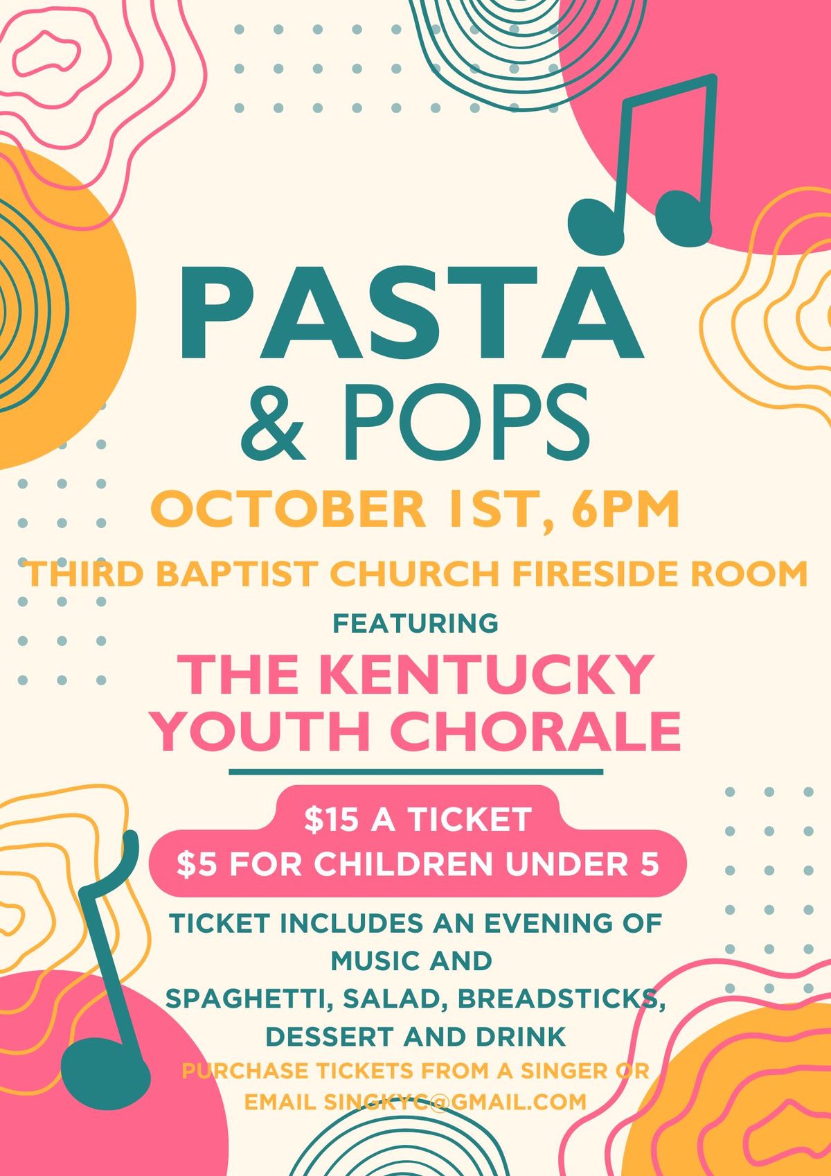 Pasta & Pops featuring the Kentucky Youth Chorale