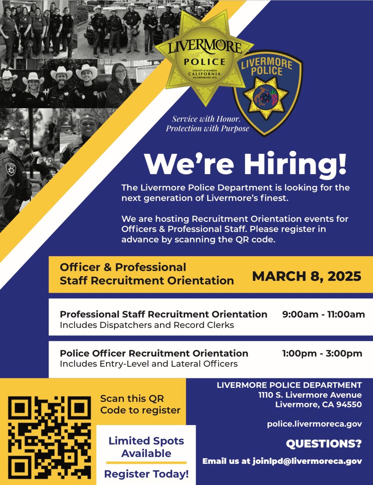 Livermore Police Recruitment Orientation