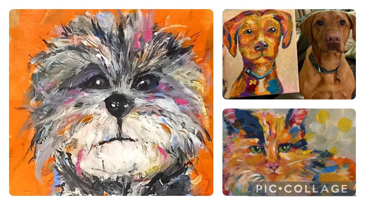 Paint your Own Pet Portrait With Dee at Scrapadoo