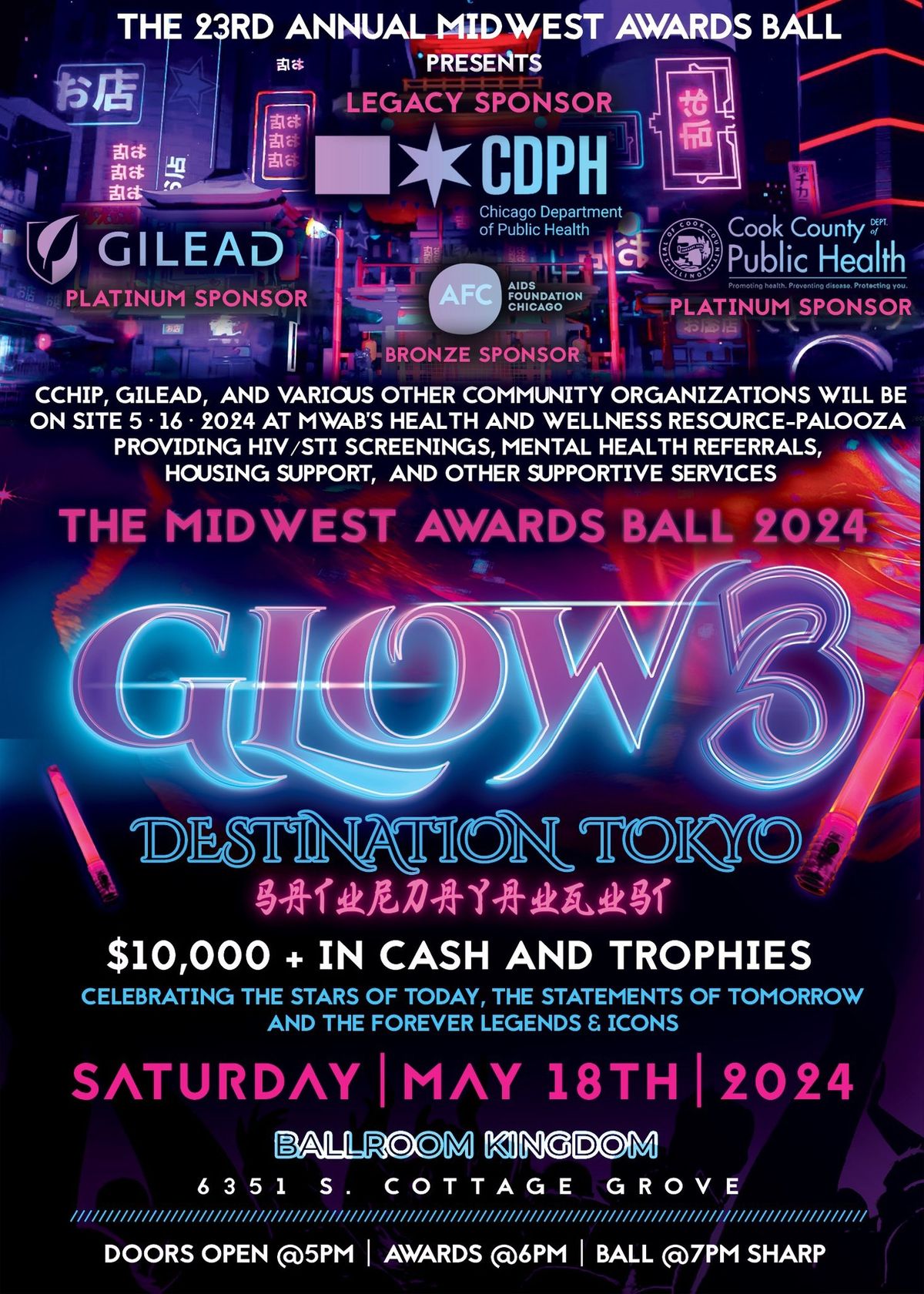 23rd Annual Midwest Awards Ball: GLOW 3 | Destination Tokyo