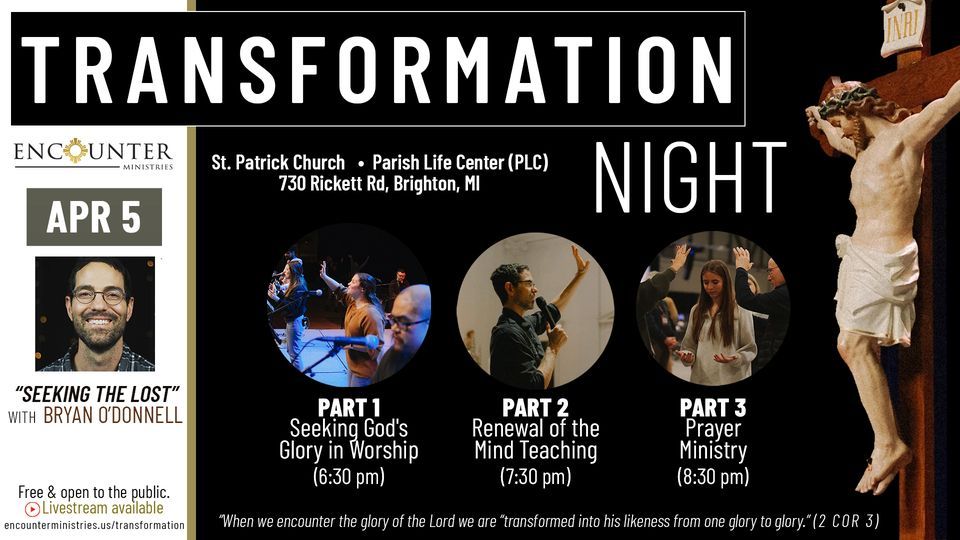 Transformation Night: Bryan O'Donnell | April 5
