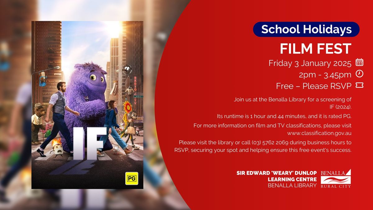 School Holidays Film Fest: IF (2024)