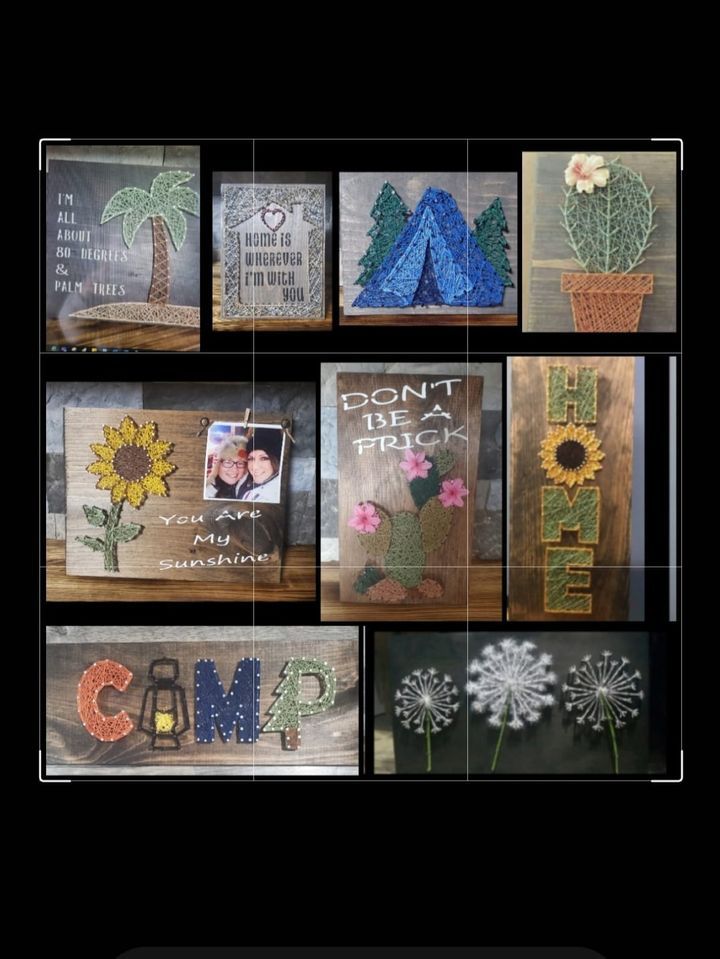 String Art with Lisa Lily's Vineyard skyline Drive Reading