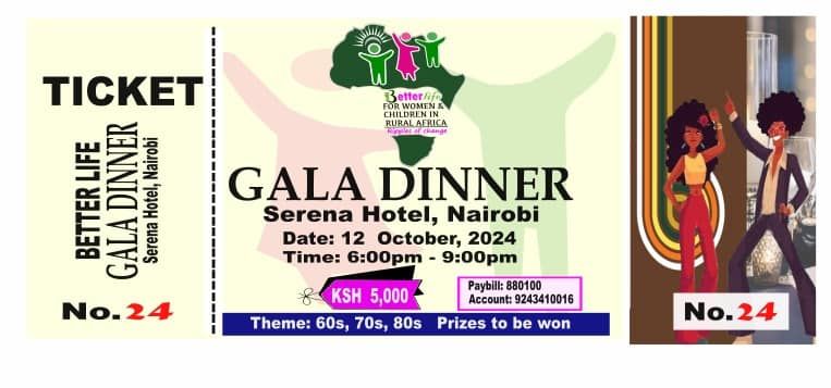 Gala Dinner for Better Life for Women and Children in Rural Africa