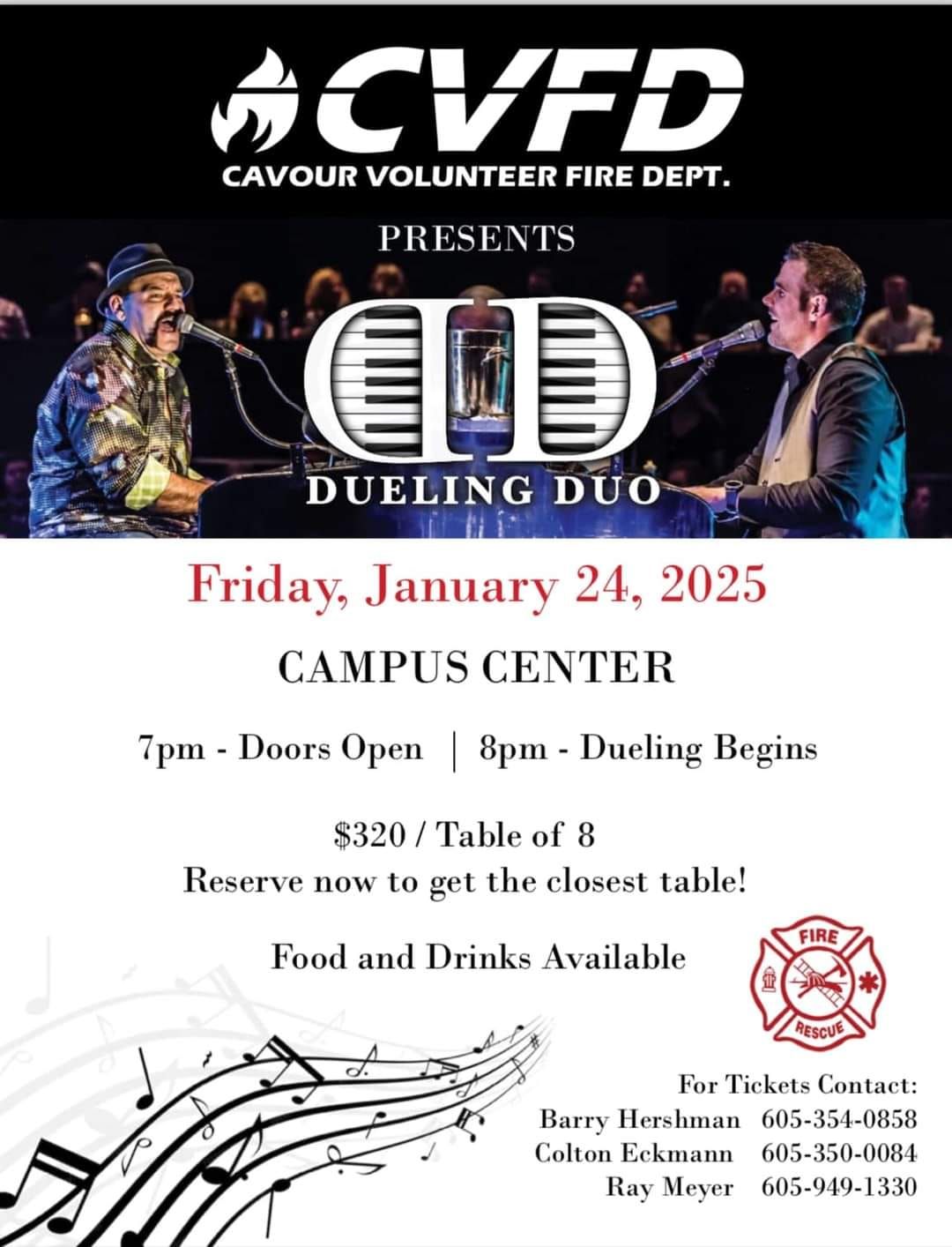 Dueling Duo presented by Cavour Volunteer Fire Department 