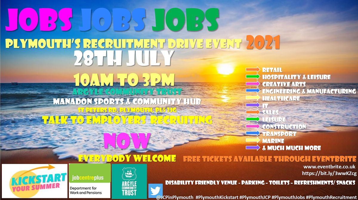 Plymouth Recruitment Drive Event 28.7.21
