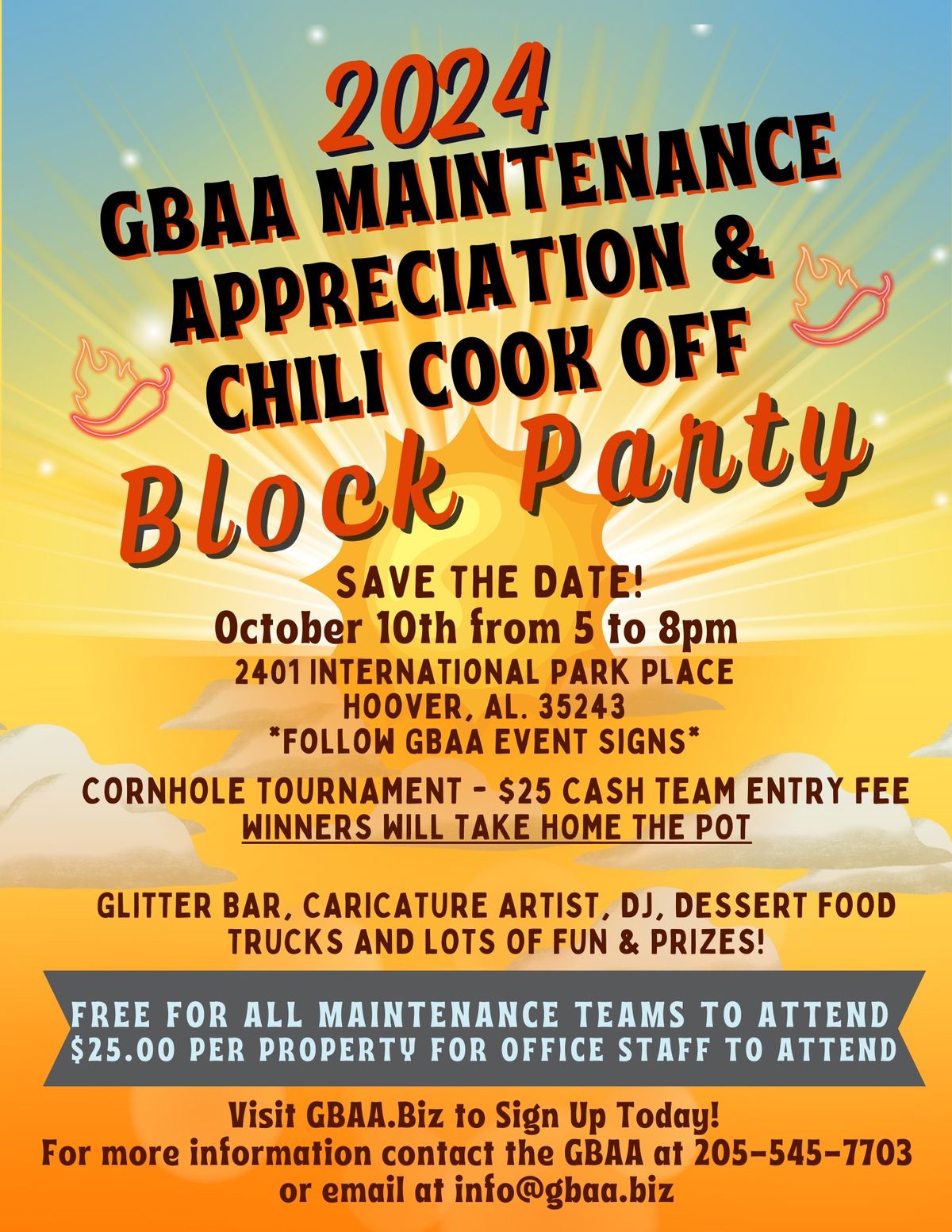 GBAA 2024 Maintenance Appreciation & Chili Cook Off