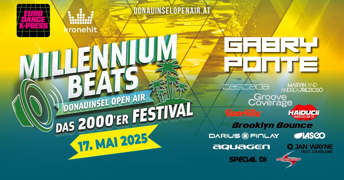 MILLENIUM BEATS, \u00d6STERREICHS GR\u00d6SSTES 2000er OPEN AIR FESTIVAL, die Generation Z geht steil!