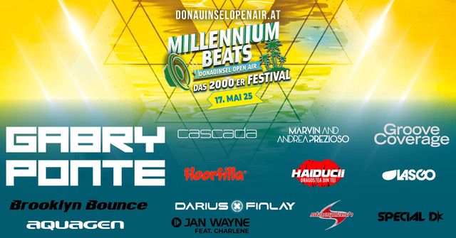 MILLENIUM BEATS, \u00d6STERREICHS GR\u00d6SSTES 2000er OPEN AIR FESTIVAL, die Generation Z geht steil!