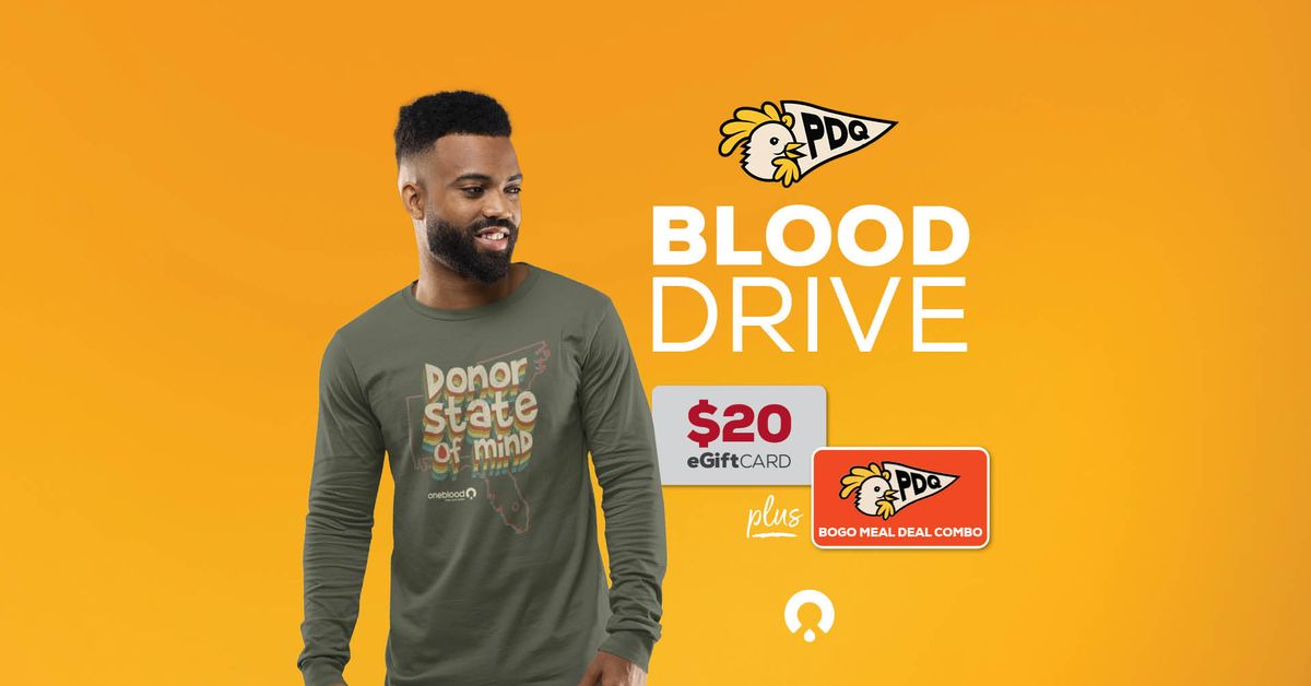 Donate Blood at PDQ (Concord)! \ud83d\udc14