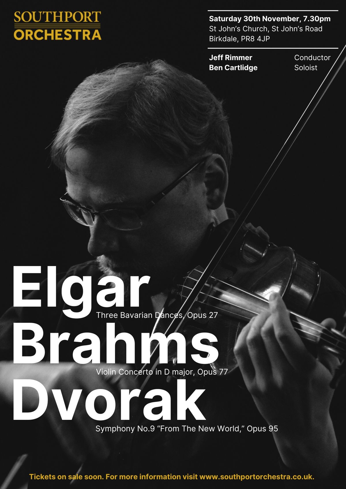 Southport Orchestra Presents Elgar, Brahms & Dvorak