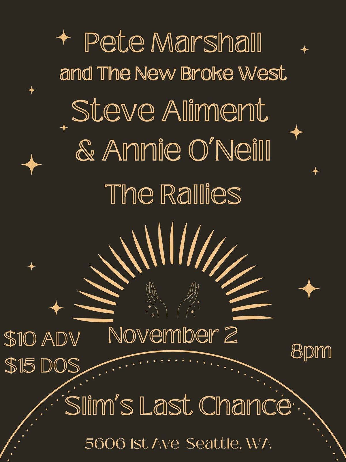 BART\u2019S B Day!! Pete Marshall and The New Broke West \/\/ Steve Aliment & Annie O'Neill \/\/ The Rallies