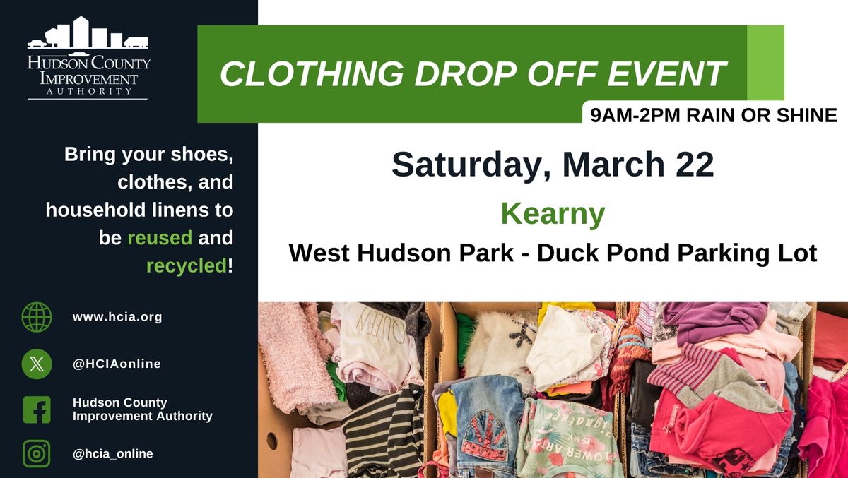 HCIA Spring Clothing Drop Off Day- Kearny