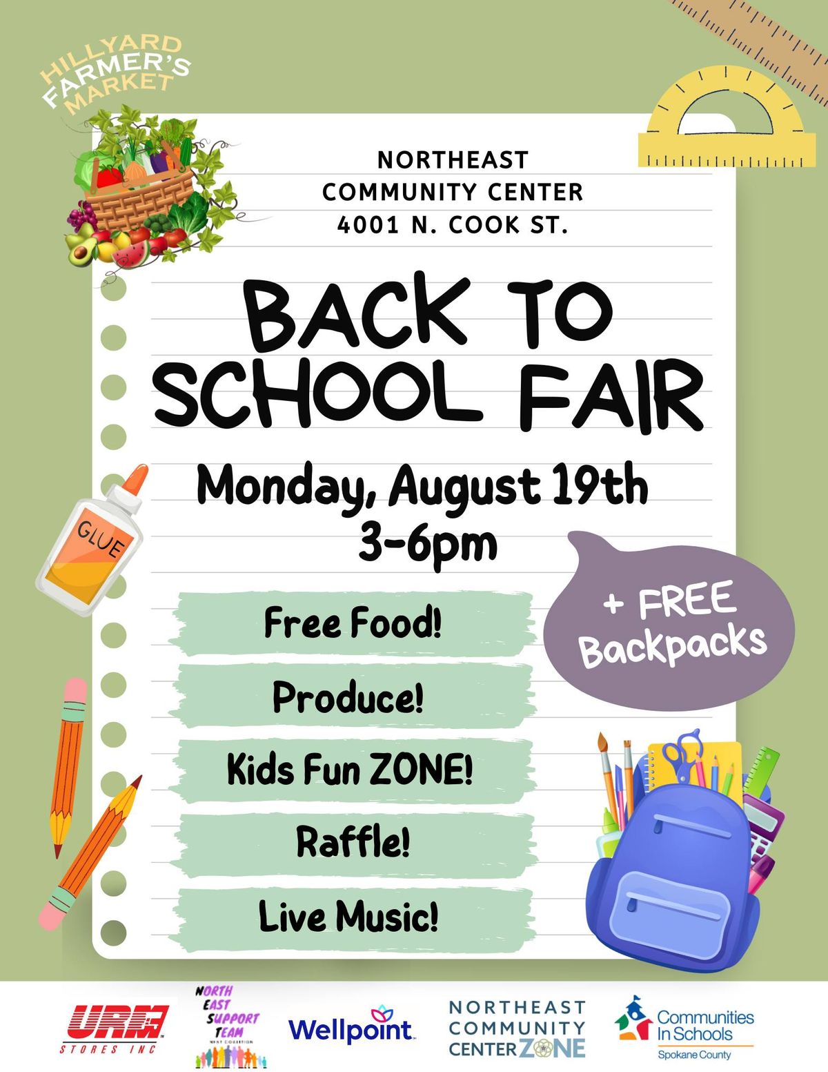 Back to School Fair During the Market! 