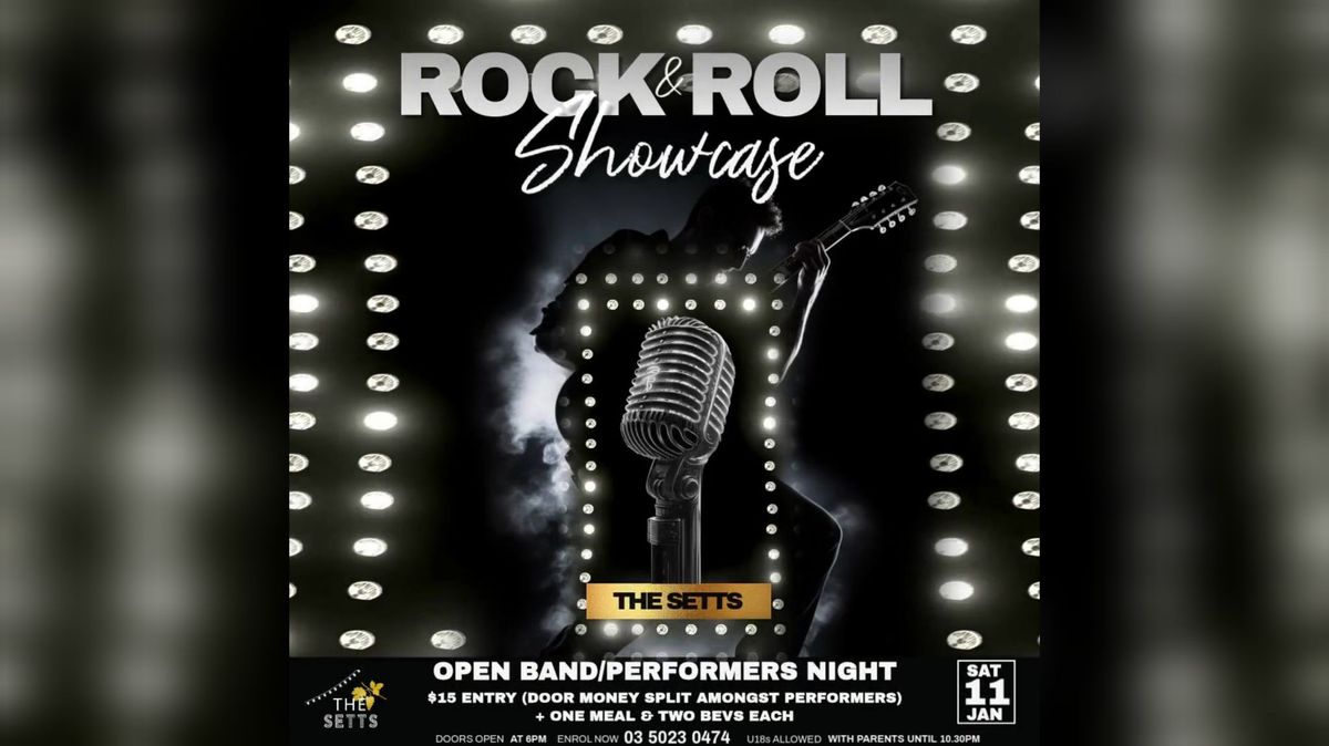 \u26a1ROCK 'N' ROLL SHOWCASE\u26a1Open Bands\/Performers Night