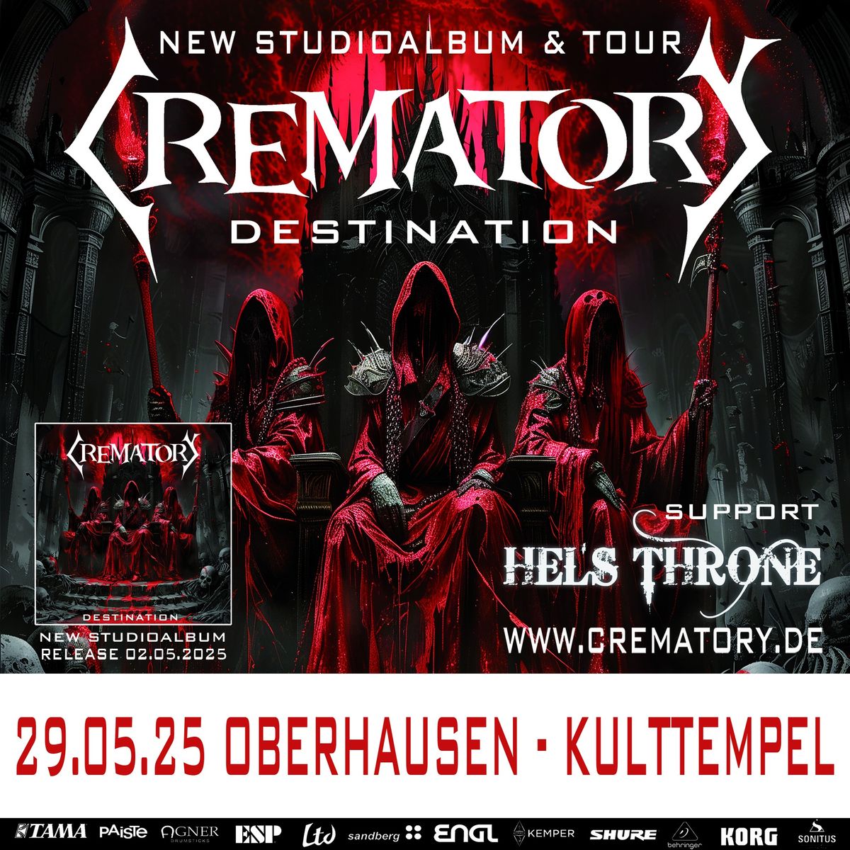 CREMATORY live im Kulttempel Oberhausen