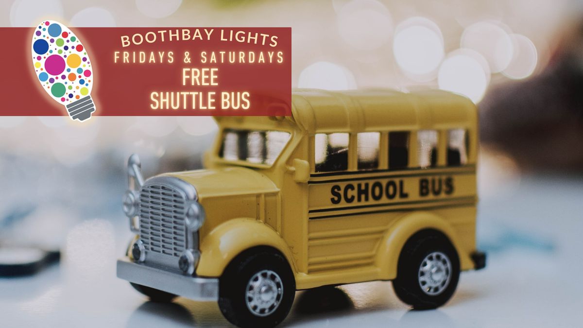 FREE SHUTTLE - From Downtown Boothbay Harbor to Gardens Aglow