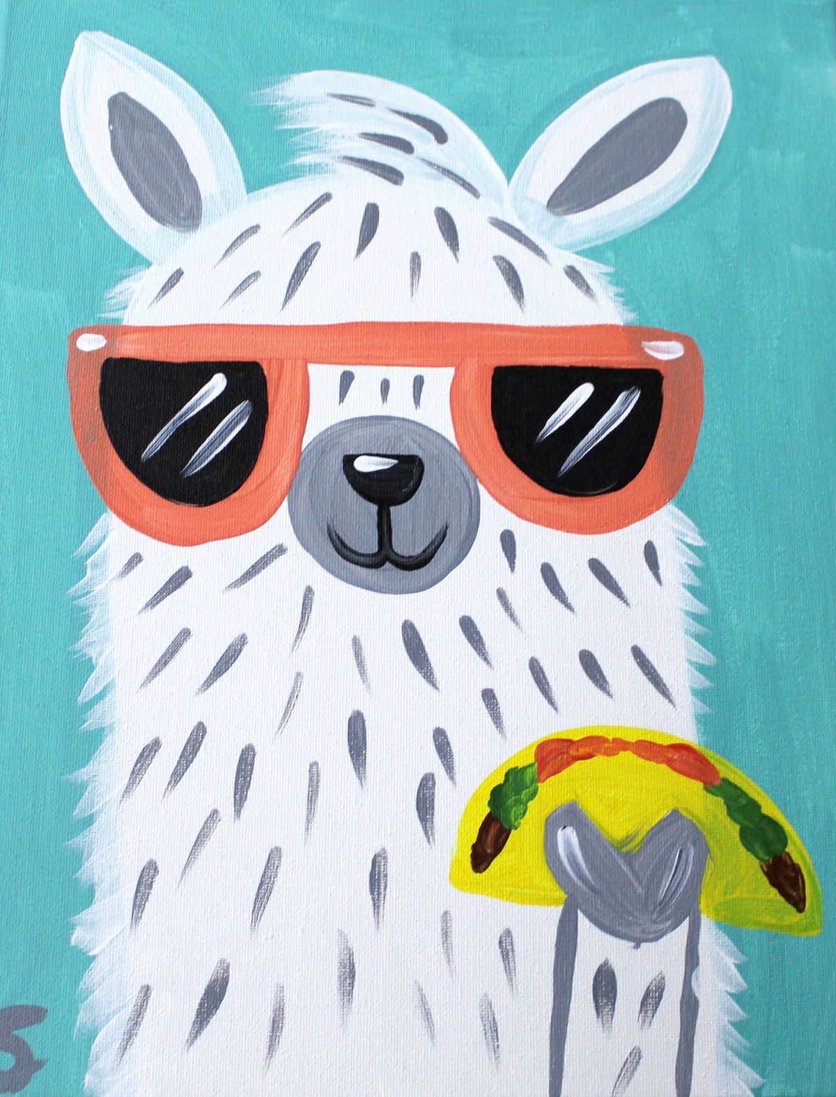 Creative Canvas for Kids - Taco Llama 