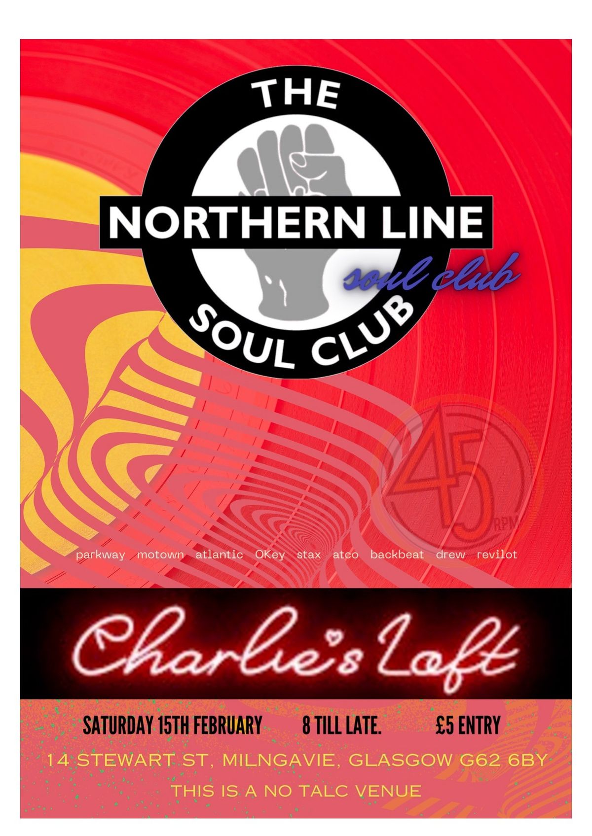 The Northern Line Soul Club @ Charlie's Loft