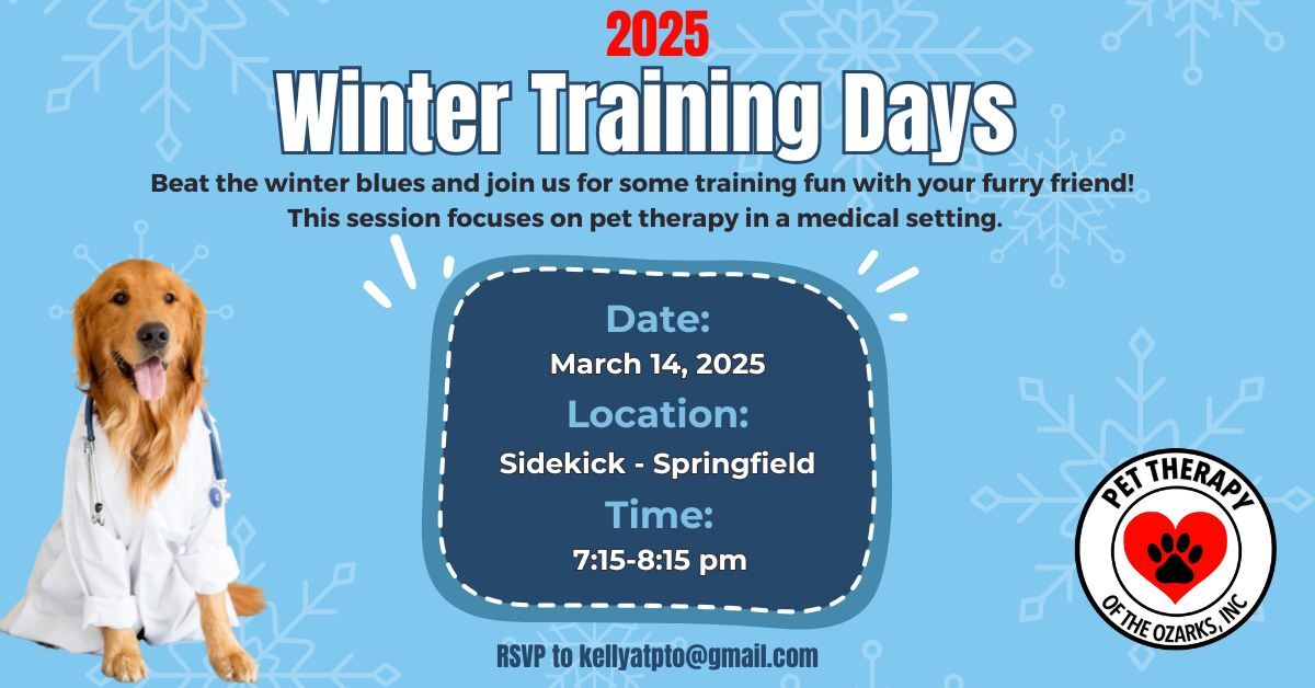 FREE Pet Therapy Training Workshop at Sidekick Dog Training