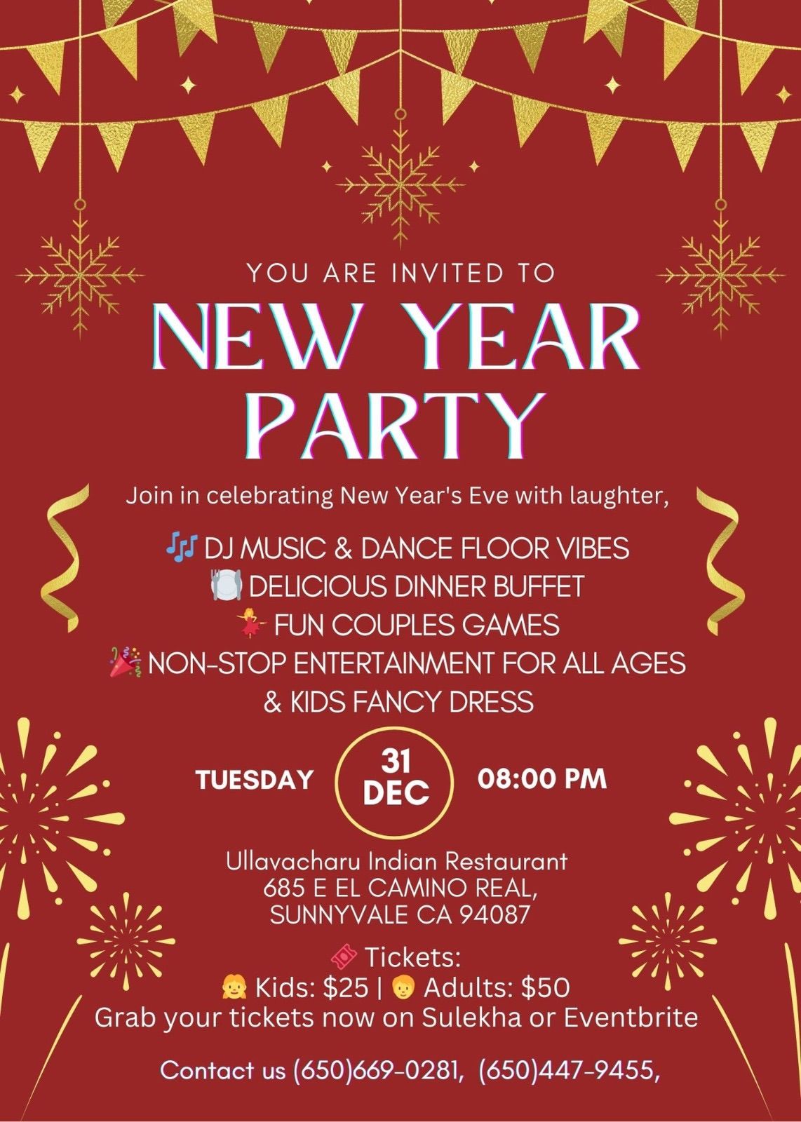 New Year Party in Sunnyvale