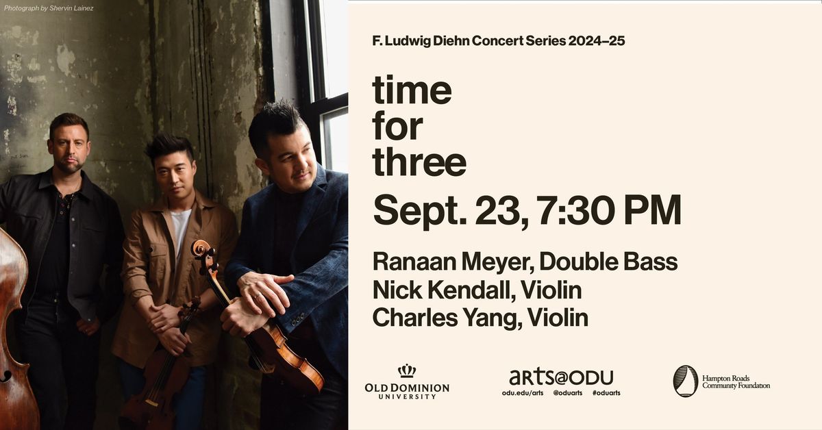 Diehn Concert Series: Time for Three