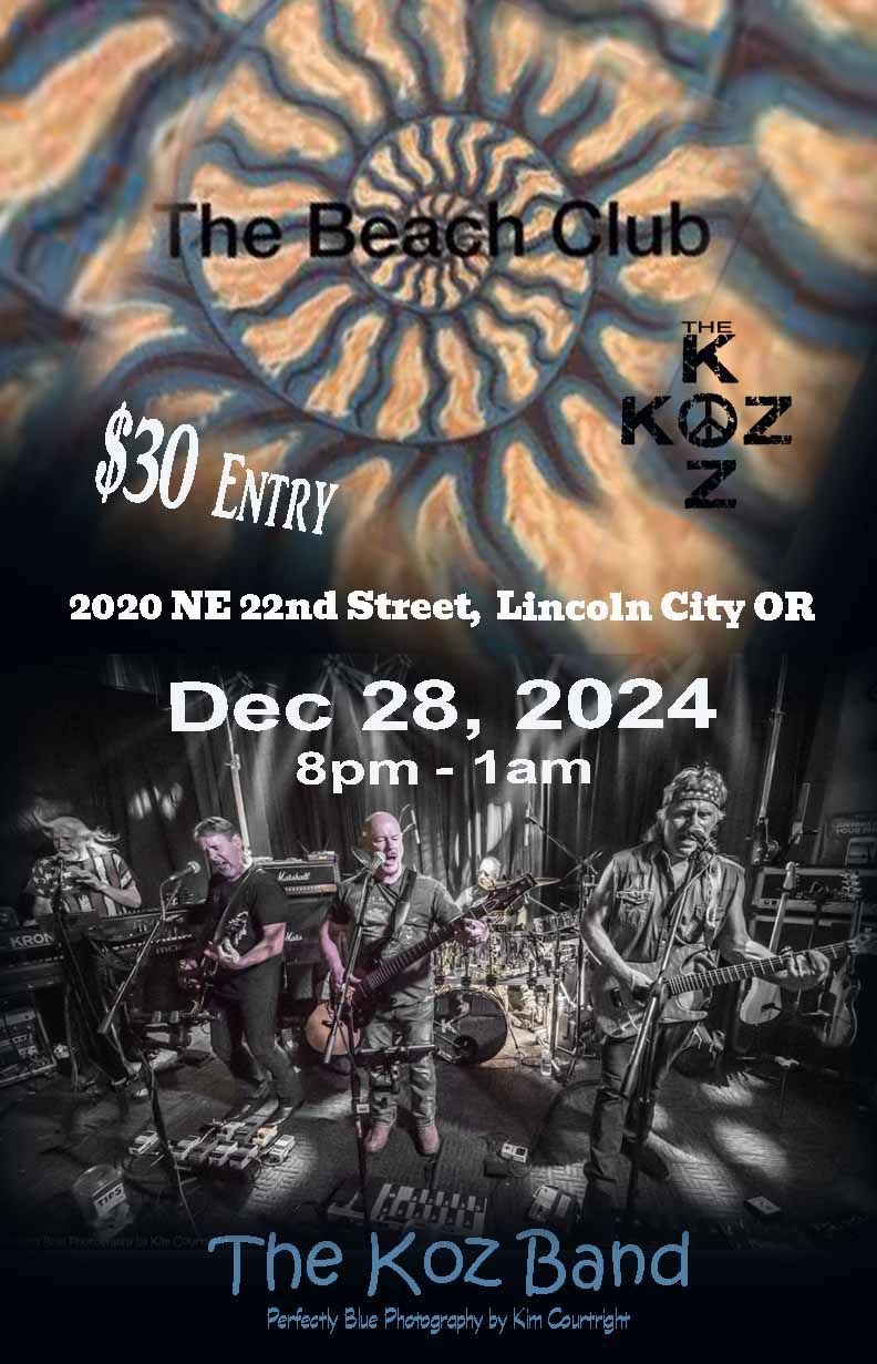 The Koz LIVE at Beach Club & Event Center - Dec 28, 2024