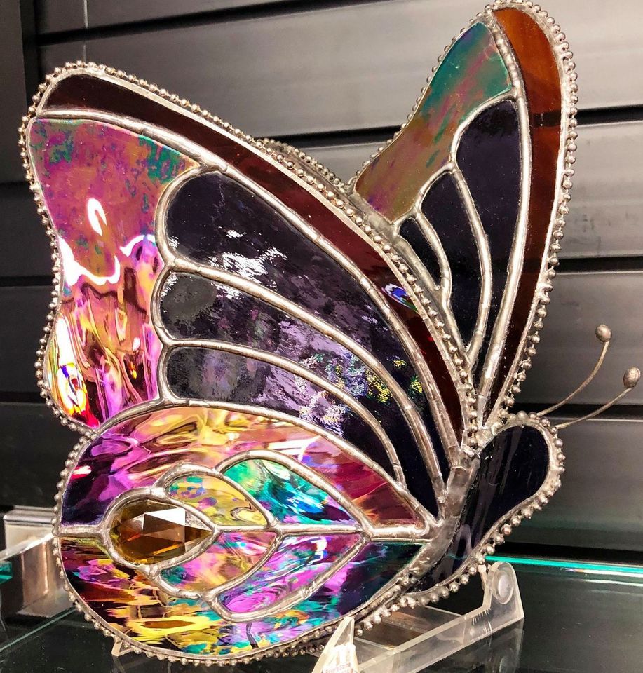 Dimensional Mirrored Butterfly, Rayer's Bearden Stained Glass Supply