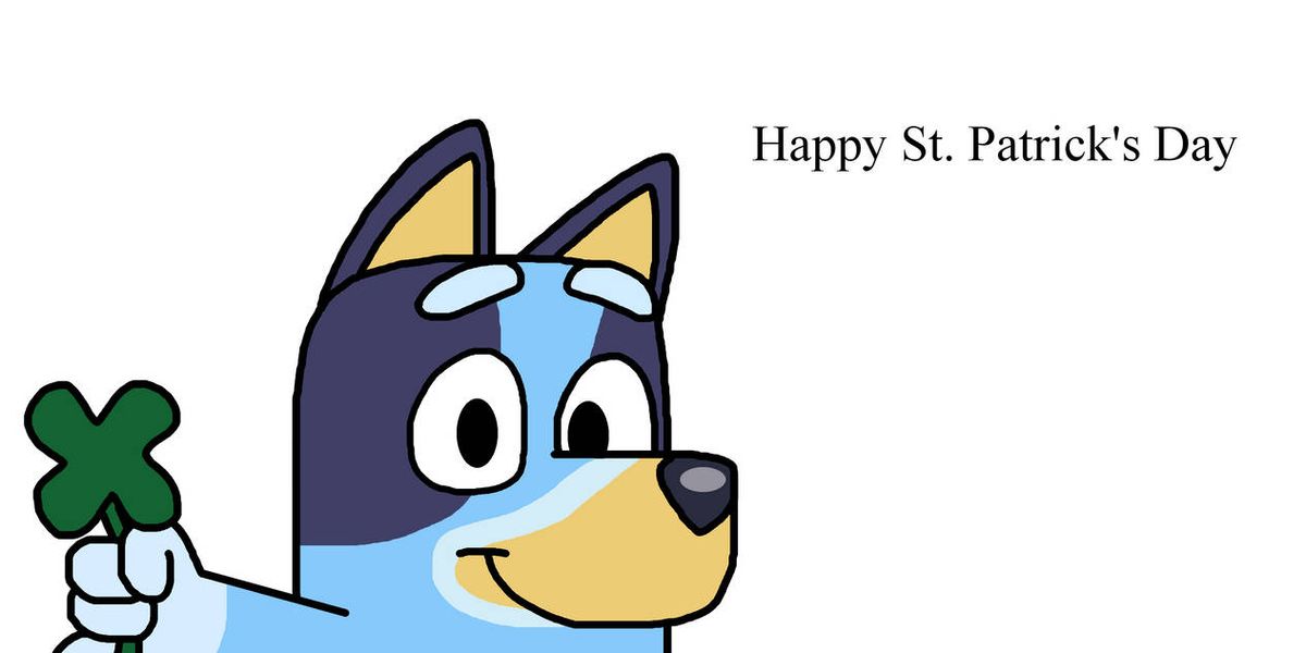 Celebrate the luck o' the Irish with the Blue Pup!