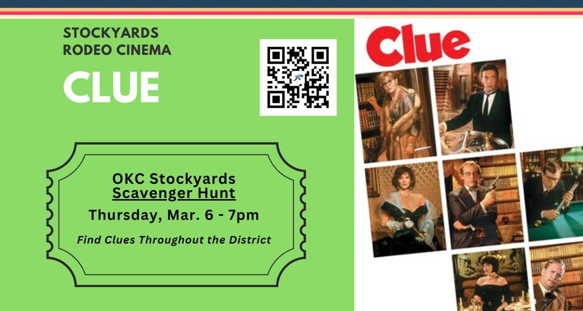 An Interactive Screening of CLUE with Scavenger Hunt!!